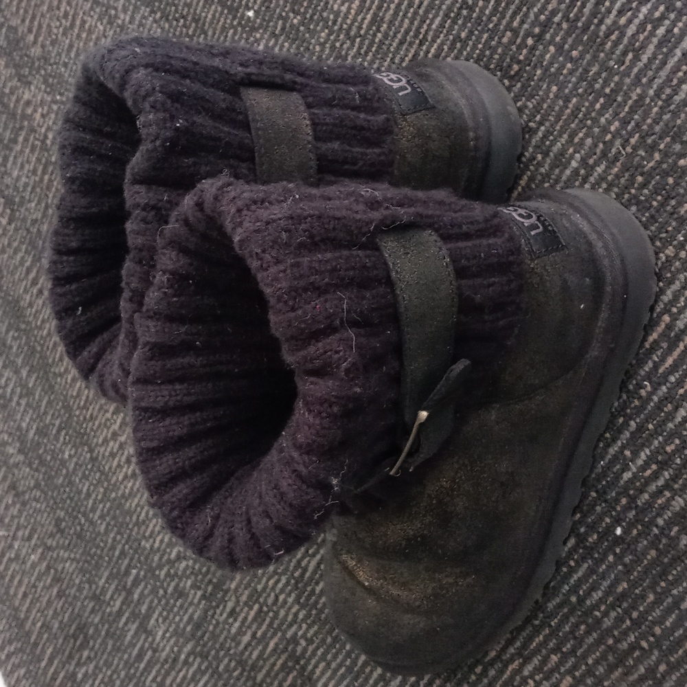 UGG Australia Black Boots Size 7 USA
